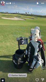 Lexi Thompson is back to the grind (Image via Instagram/@lexi)